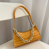 Crocodile Pattern Zipper Handbags with Shoulder Bag