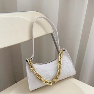 Crocodile Pattern Zipper Handbags with Shoulder Bag
