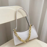 Crocodile Pattern Zipper Handbags with Shoulder Bag
