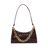 Crocodile Pattern Zipper Handbags with Shoulder Bag