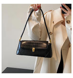 Crocodile Pattern Zipper Women's Handbag
