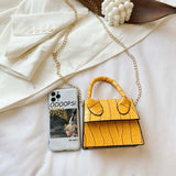 Crocodile Print Mini Shoulder Bag for Women