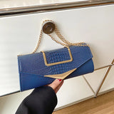 Crocodile Small Ladies Chains Shoulder Messenger Purses Women Hand Bags