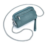 Crocodile Soft Leather Women Handbags Shoulder Bag Cell Phone Purse Small Crossb