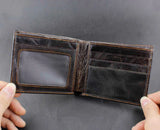 Crocodile Style Leather Vintage Wallet Purse For Men