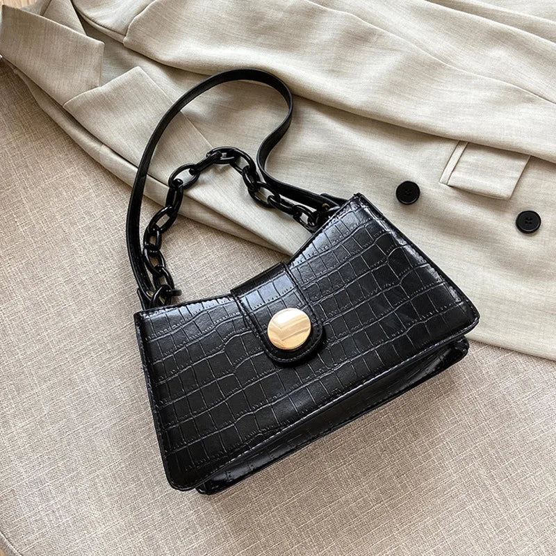 Crocodile Shoulder Bag High Purple