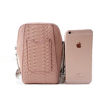 Crocodile Pattern Leather Women Mini Phone Bag Chain Small Shoulder Bag
