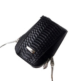 Crocodile Pattern Leather Women Mini Phone Bag Chain Small Shoulder Bag