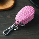 Crocodile pattern Men Car keys keychain PU Leather Casual Key holder