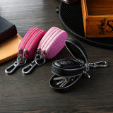 Crocodile pattern Men Car keys keychain PU Leather Casual Key holder