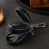 Crocodile pattern Men Car keys keychain PU Leather Casual Key holder