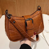 Crocodile Pattern Mini Shoulder Bag for Women