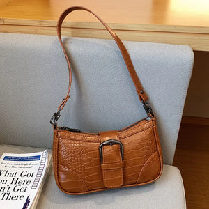 Crocodile Pattern Mini Shoulder Bag for Women