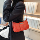 Crocodile Pattern Mini Shoulder Bag for Women