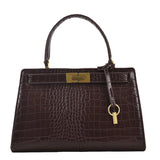 Crocodile Pattern Square Tote Bag Women's Handbag