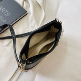 Crocodile Pattern Women Chain Shoulder Bag Small Leather Handbags