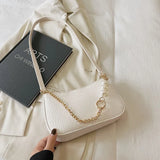 Crocodile Pattern Women Chain Shoulder Bag Small Leather Handbags