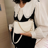 Crocodile Pattern Women Chain Shoulder Bag Small Leather Handbags