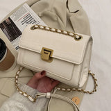 Crocodile Pattern Retro Bag Chain Messenger Bag