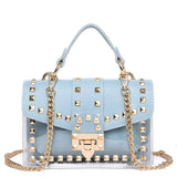 Cross Body Bags Transparent Purse Chains Rivet Women Handbags