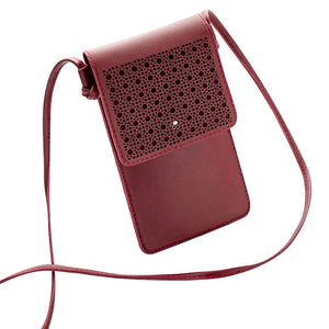 Cross Body Mobile Phone Bag with Clear Window Touch Screen
