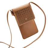 Cross Body Mobile Phone Bag with Clear Window Touch Screen