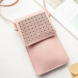 Cross Body Mobile Phone Bag with Clear Window Touch Screen