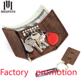 Full-Grain Leather Trifold Wallet & Key Bag