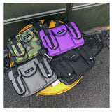 Punk Style Fanny Pack Chest Bag Men Streetwear Tactical Vest Bag