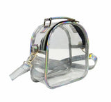 Clear PVC Cross Body Bag Large Capacity Zipper Waterproof Shoulder Bags
