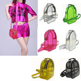 Clear PVC Cross Body Bag Large Capacity Zipper Waterproof Shoulder Bags
