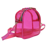 Clear PVC Cross Body Bag Large Capacity Zipper Waterproof Shoulder Bags