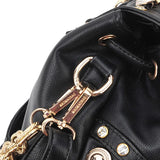 Korean-style Rivet Button Bucket Backpack for Women