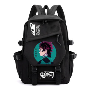 Cartoon Demon Slayer Men's Backpack Travel Large Capacity School Bag