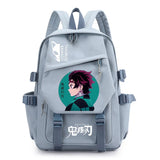 Cartoon Demon Slayer Men's Backpack Travel Large Capacity School Bag