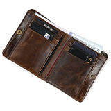 Retro Oil Wax Leather Wallet 20% Off