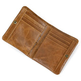 Retro Oil Wax Leather Wallet 20% Off