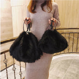 Faux Fur Crossbody Bag Warm Handbags Large Capacity Bolsa Feminina
