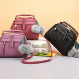 Tassel Messenger Bag PU Leather Handbag Casual Shoulder Bag Female Tote
