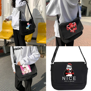 Canvas Crossbody Bag Shoulder Bags Diagonal Satchel School Envelope Pattern