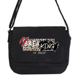 Leopard Pattern Canvas Crossbody Bag Women Shoulder Messenger School Satchel