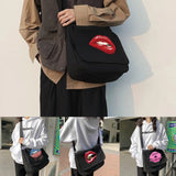 Canvas Shoulder Bag Youth Satchel Women Messenger School Envelope Pouch