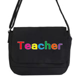 Canvas Crossbody Messenger Bag School Envelope Pouch Teacher Pattern