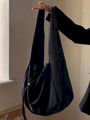 Canvas Large Crossbody Bag All-match Nylon Student Underarm Bag