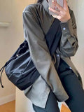 Canvas Large Crossbody Bag All-match Nylon Student Underarm Bag