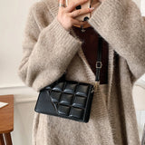 Crossbody Bag Leather Chain Flap Shoulder Messenger Female Casual Handbag