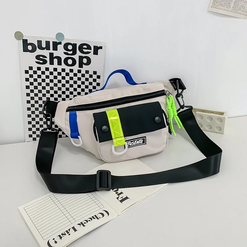 Functional Crossbody Chest Bag Unisex Sport Waist Shoulder Bag