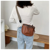 Women's Crossbody Bag PU Leather Soft Messenger Zipper Shoulder Strap