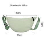 Canvas Crossbody Bag Tear Resistant Shoulder Strap