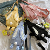 Anime Rabbit Backpack Crossbody Bag for Girls Teens Large Capacity